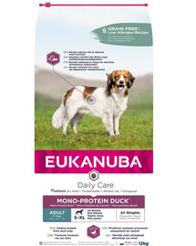 EUKANUBA Daily Care S-XL Adult Kačica 12 kg monoproteínové krmivo pre dospelé psy