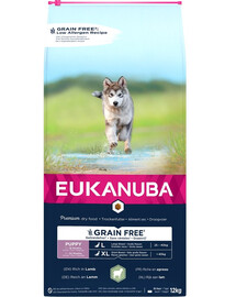 EUKANUBA Grain Free L Puppy Jahňacie mäso 12 kg pre šteňatá veľkých plemien