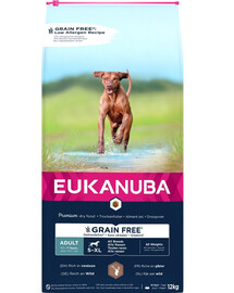 EUKANUBA Grain Free S-XL Adult  Zverina 12 kg pre dospelé psy