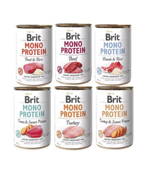 BRIT Mono Protein Mix príchutí 6x400 g