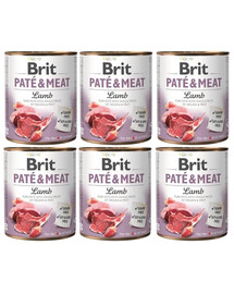 BRIT Pate&Meat Lamb & Buckwheat 6x800 g