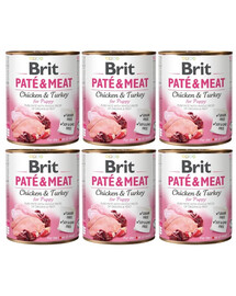 BRIT Pate&Meat Puppy 6x800 g