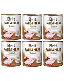 BRIT Pate&Meat Rabbit 6x800 g