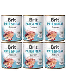 BRIT Pate&Meat Salmon 6x800 g