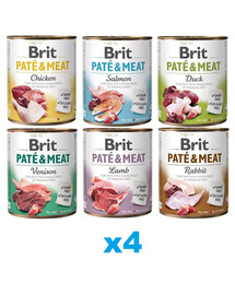 BRIT Pate&Meat Mix príchutí 24x800g