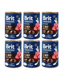 BRIT Premium by Nature Beef & Tripes 6x400 g