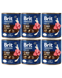 BRIT Premium by Nature Beef & Tripe 6x800 g