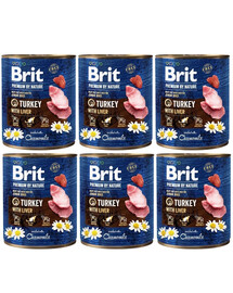 BRIT Premium by Nature Turkey &Liver 6x800 g