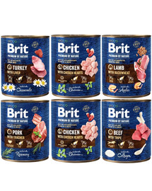 BRIT Premium by Nature Mix príchutí 6x800g