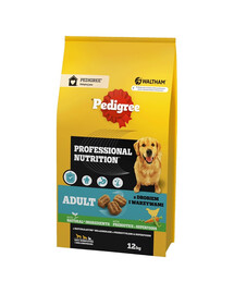 PEDIGREE Adult Professional Nutrition 12 kg s hydinou a zeleninou pre veľké a stredné plemená psov