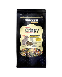 BIOFEED Royal Crispy Premium pre činčily a osmáky 2 kg