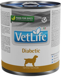 FARMINA VetLife Diabetic dietetické krmivo pre psov 300 g