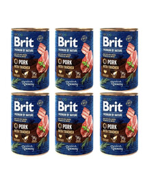 BRIT Premium by Nature Pork&Trachea 6x400 g
