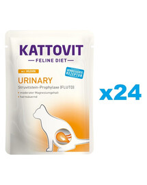 KATTOVIT Feline Diet Urinary s kuracím 24 x 85 g