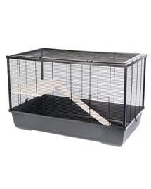 INTERZOO HARRY+WOOD ECO Klietka pre hlodavce 100 cm čierna