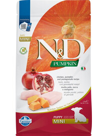 N&D Pumpkin Dog Puppy Mini chicken, pumpkin & pomegranate 2.5 kg pre šteňatá