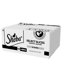 SHEBA Selection Select Slices hydinové maškrty v omáčke 120x85 g