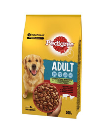 PEDIGREE Vital Protection s hovädzím a hydinou Kompletné krmivo pre dospelých psov 12x500 g