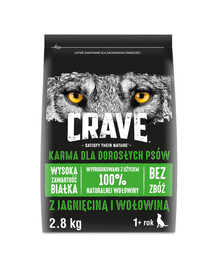 CRAVE 2,8kg s jahňacím a hovädzím