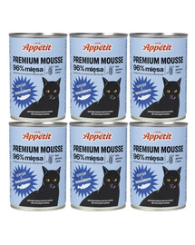 COMFY PREMIUM Mousse lososom pre mačky 6x400 g