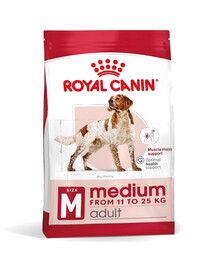 ROYAL CANIN Medium Adult 15kg granule pre dospelých psov stredných plemien starších ako 12 mesiacov