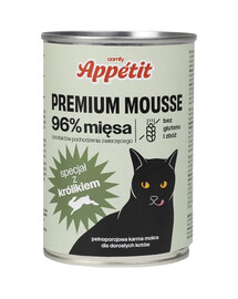 COMFY APPETIT PREMIUM Mousse Cat Rabbit 6x400 g