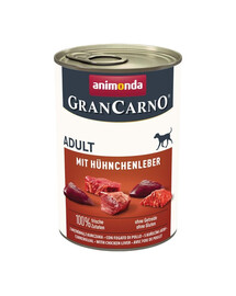 GranCarno Adult with Chicken liver 400 g z wątróbką kurczaka dla dorosłych psów