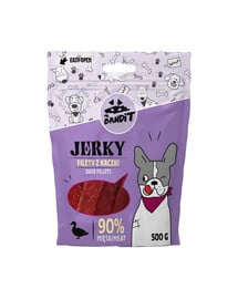 MR. BANDIT Jerky kačacie filé pre psy 500 g