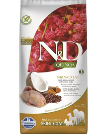 N&D Dog Quinoa Skin & Coat Quail -Krmivo pre psov 7 kg