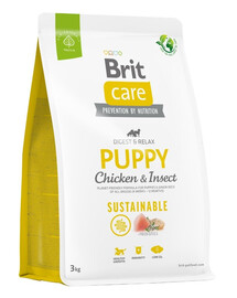 Care Sustainable Puppy z kurczakiem i insektami 3 kg