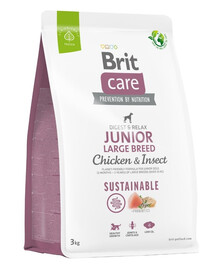 Care Sustainable Junior Large Breed z kurczakiem i insektami 3 kg
