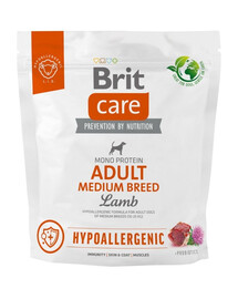 BRIT Care Hypoallergenic Adult Medium Breed s jahňacím 1 kg