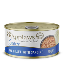 APPLAWS Cat Senior Tuna Fillet with Sardine 70 g