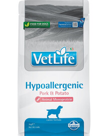 VetLife Hypoallergenic Adult Pork karma dietetyczna dla psów 2 kg