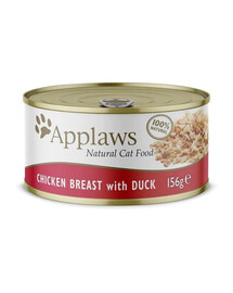 APPLAWS Cat Adult Chicken Breast with Duck in Broth pierś z kurczaka z kaczką w bulionie 156g