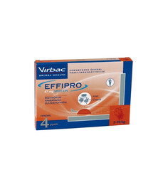 VIRBAC Effipro Spot-On Prípravok proti parazitom pre malých psov do 10 kg S - 4 pipety