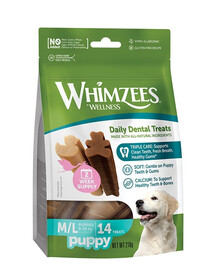 WHIMZEES Puppy M/L zubné žuvačky pre šteniatka 14 ks