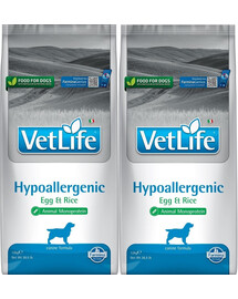 FARMINA Vet Life Hypoallergenic Egg & Rice dog sucha karma dla psa z alergią 2 x 12 kg