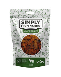 SIMPLY FROM NATURE Meat Noodles Hovädzie rolky pre psov 80 g