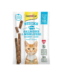 GIMPET Sticks łosoś&pstrąg kabanosy dla kota 4 szt