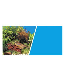 HAGEN Obojstranné pozadie pre akvárium Rastliny a kamene Modré 30cmx7,5m