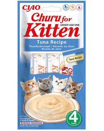 INABA Kitten Tuna 4x14 g tuniaková pochúťka pre mačky