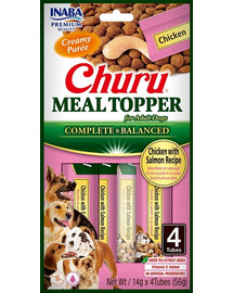 INABA Dog Meal Topper Chicken Salmon 4x14 g