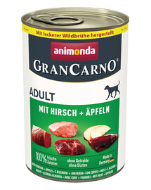 ANIMONDA GranCarno Adult Bravčové mäso s jeleňom a jablkom 400 g