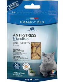 FRANCODEX Antistresová pochúťka pre mačky 65 g