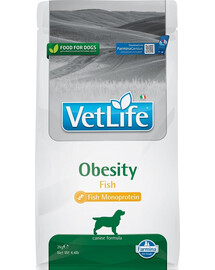 FARMINA VetLife Obesity Fish krmivo pre dospelých psov 2 kg