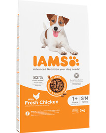 IAMS For Vitality Granule pre psov malých a stredných plemien s kuracím mäsom 5 kg