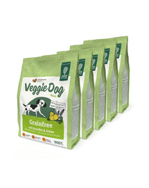 GREEN PETFOOD VeggieDog Grainfree Adult 5x900g Bezobilná strava so zemiakmi a hráškom