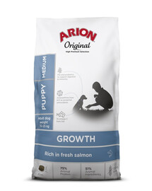 ARION Original Growth Puppy Medium Salmon Rice 2 kg