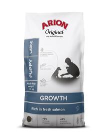 ARION Original Growth Puppy Large Salmon Rice 12 kg